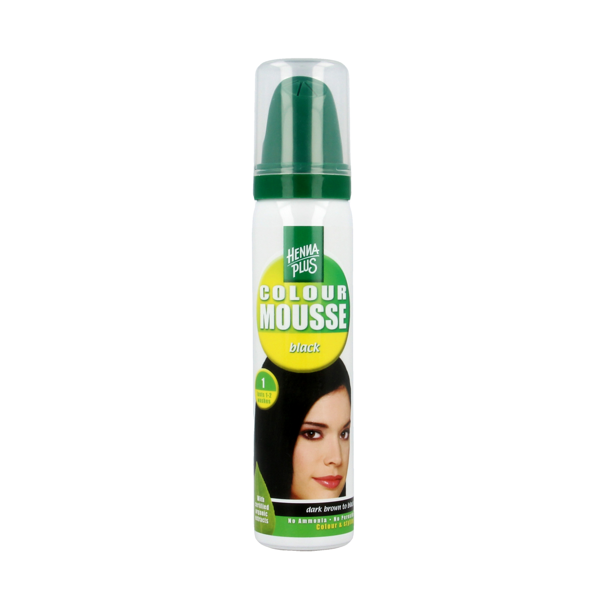 Henna Plus Colour mousse styling zwart 75.00 Milliliter