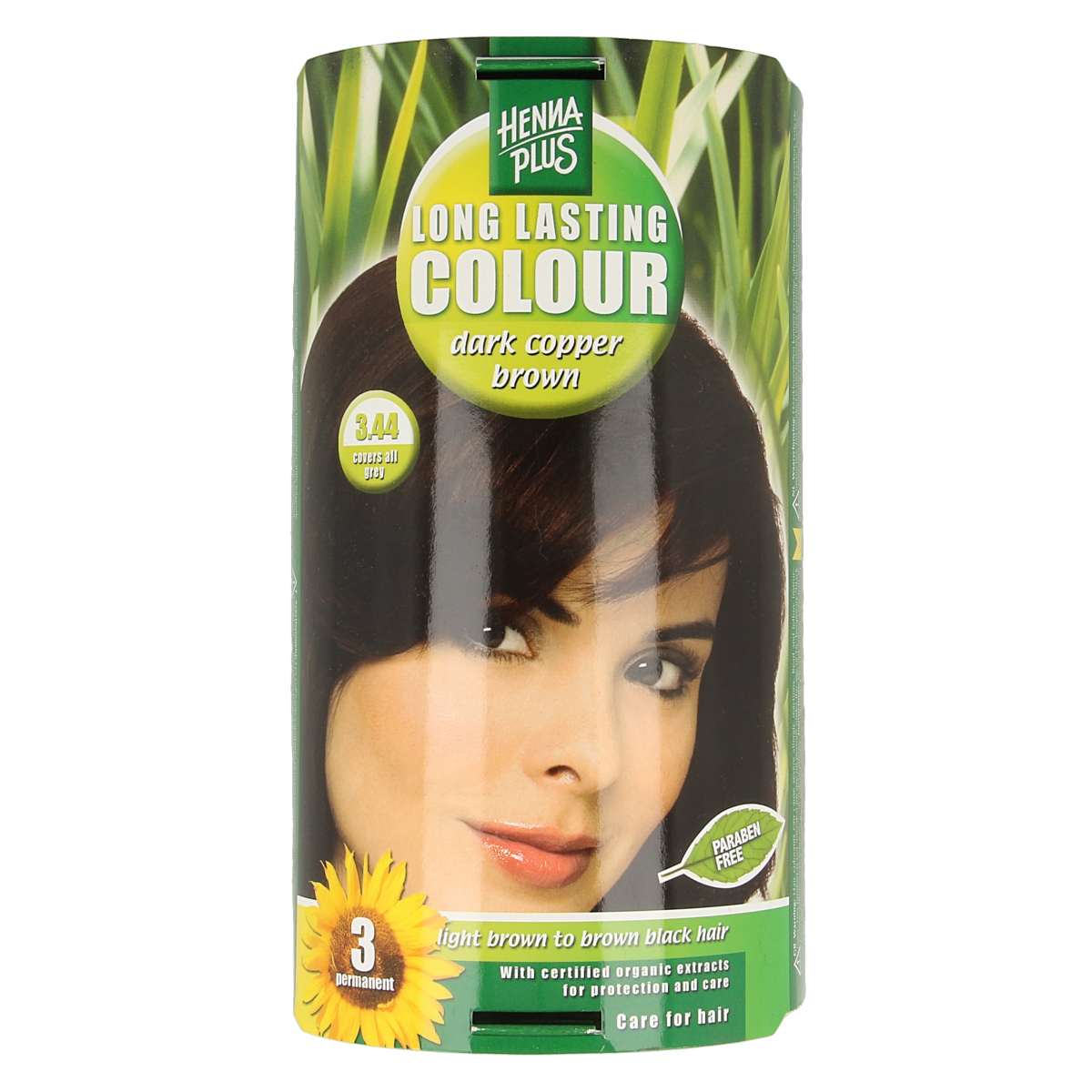 Henna Plus Long lasting colour 3.44 dark copper brown 100.00 Milliliter