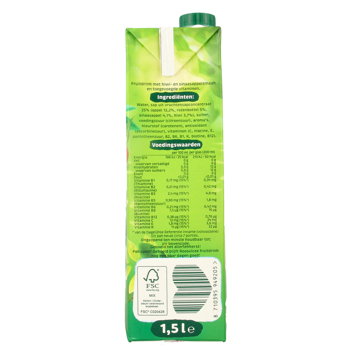 Roosvicee Multivit kiwi/sinaasappelsap 1500.00 Milliliter