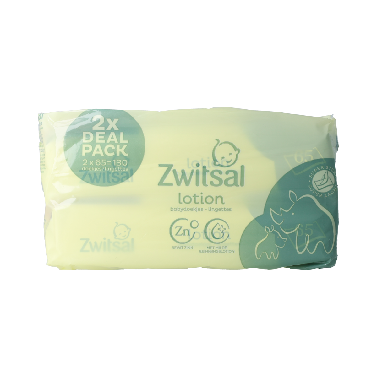 Zwitsal Billendoekjes met lotion 65 stuks 2.00 Stuks