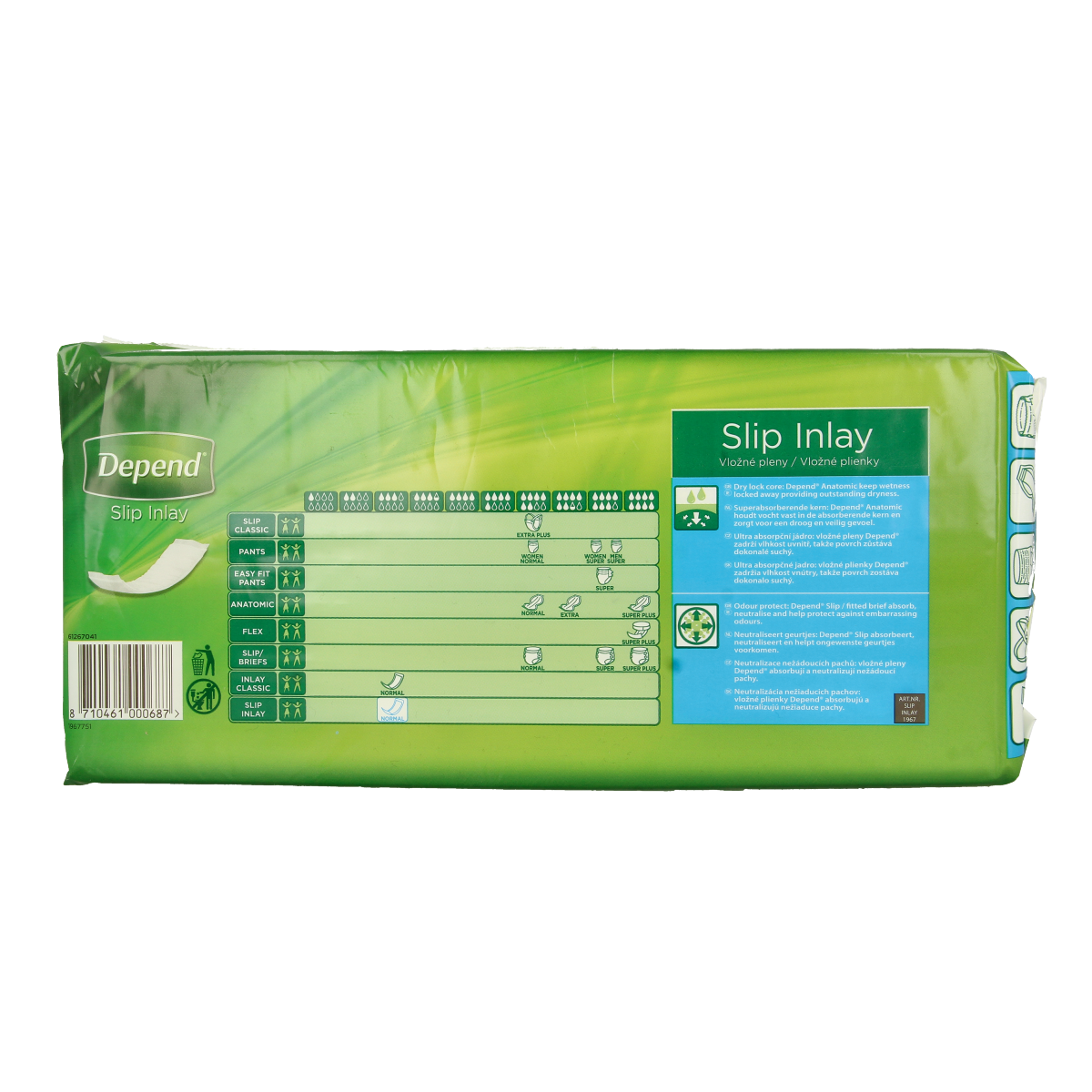 Depend Inlay maxi 1967 30.00 Stuks