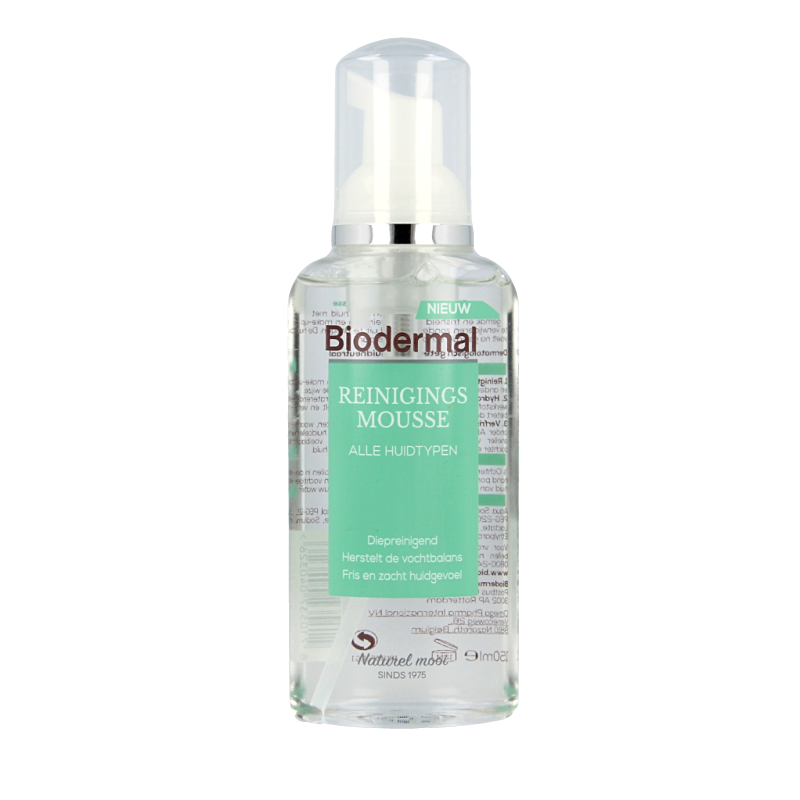 Biodermal Reinigingsmousse alle huidtypen 150 Milliliter