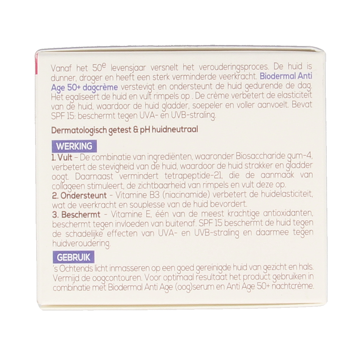 Biodermal Dagcreme anti-age 50+ 50.00 Milliliter