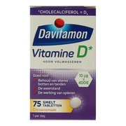 Davitamon Vitamine D volwassenen smelttablet 75.00 Tabletten