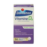 Davitamon Vitamine D volwassenen smelttablet 150.00 Tabletten