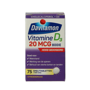 Davitamon Vitamine D3 forte smelttablet 75 Tabletten