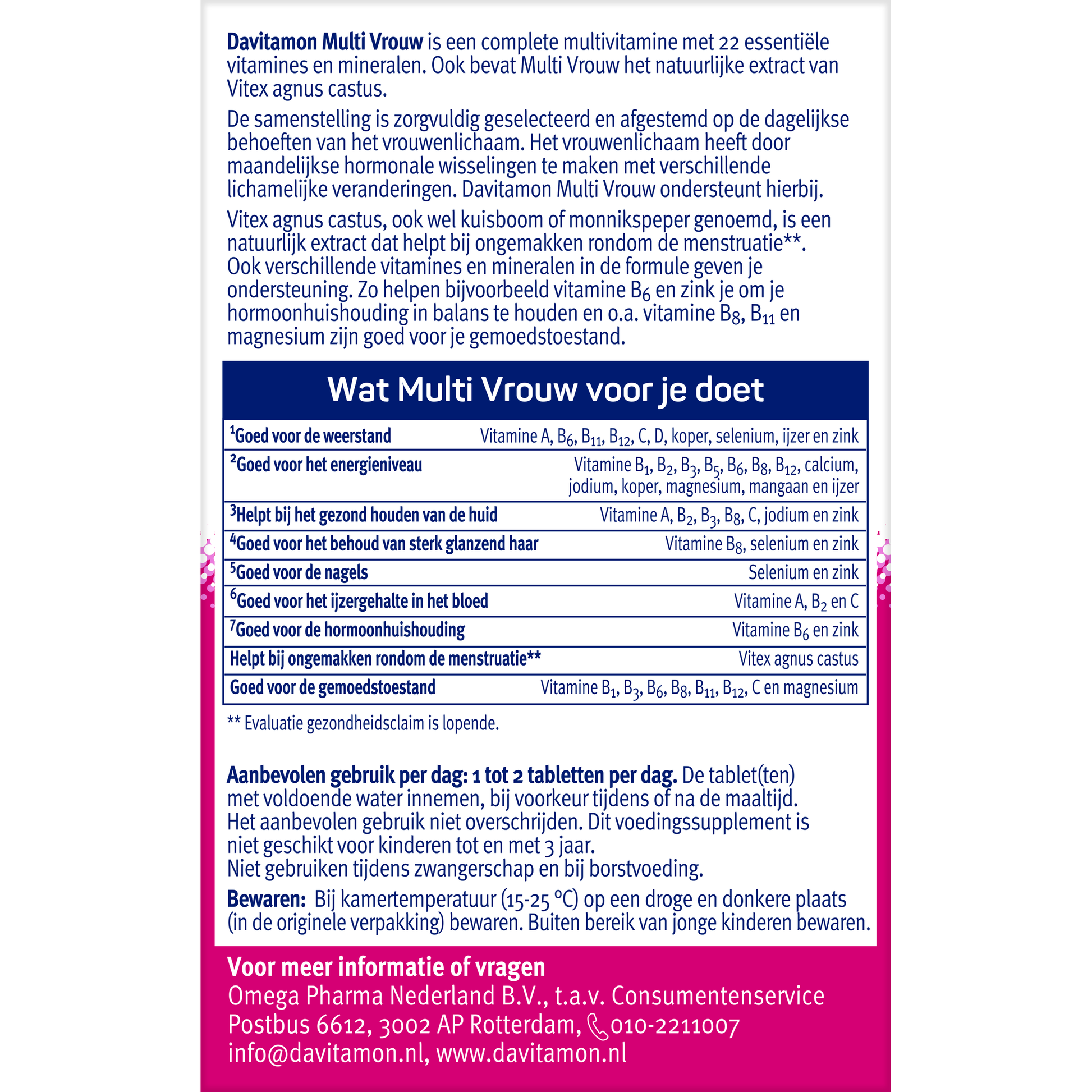Davitamon Multi vrouw 60.00 Tabletten