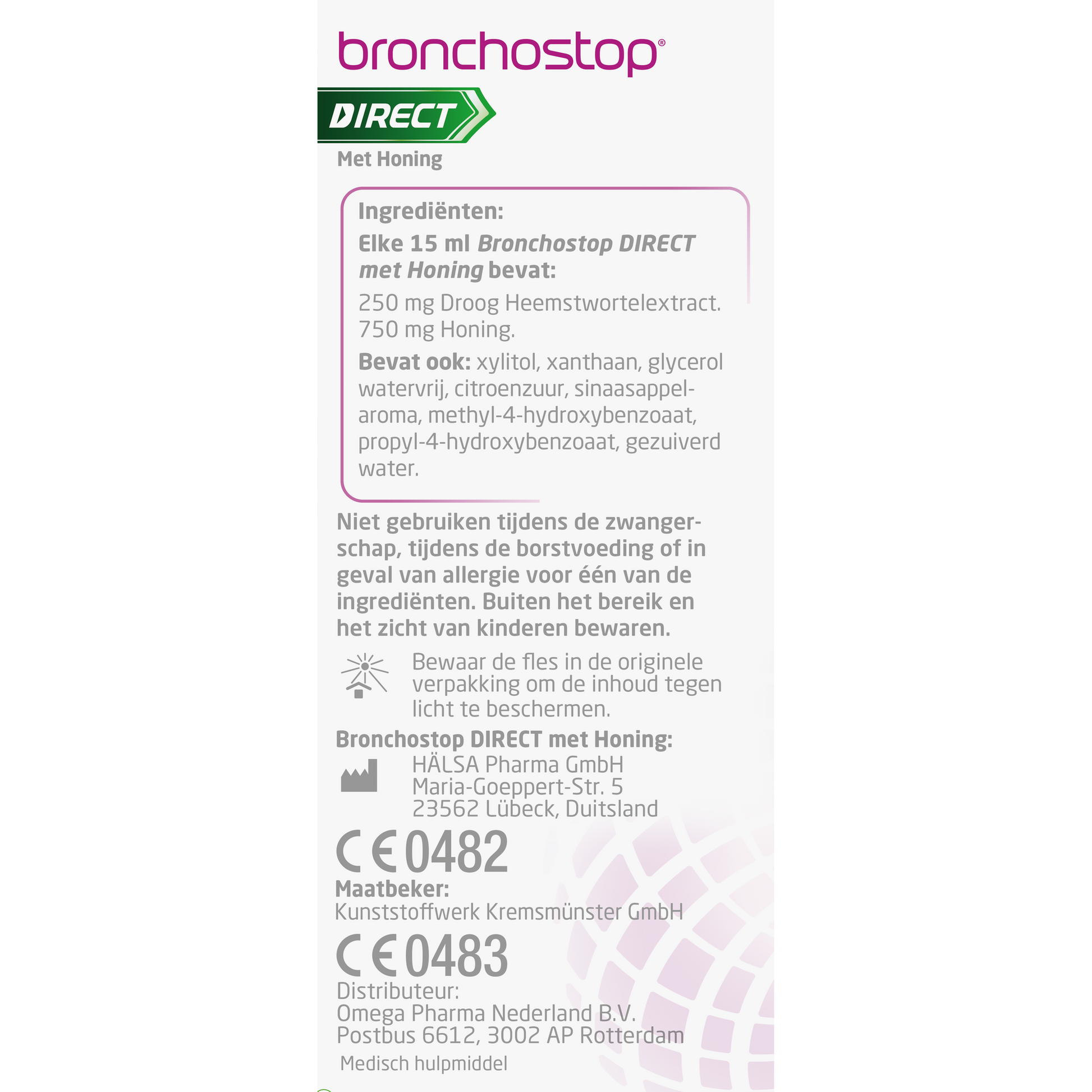 Bronchostop Hoestdrank direct met honing 120.00 Milliliter