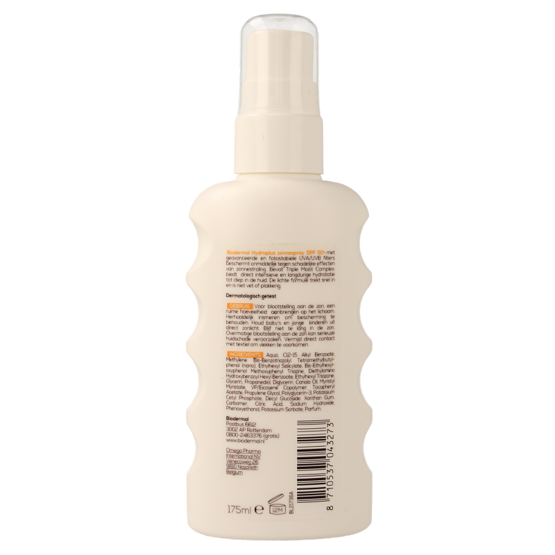 Biodermal Hydraplus zonspray SPF50 175 Milliliter