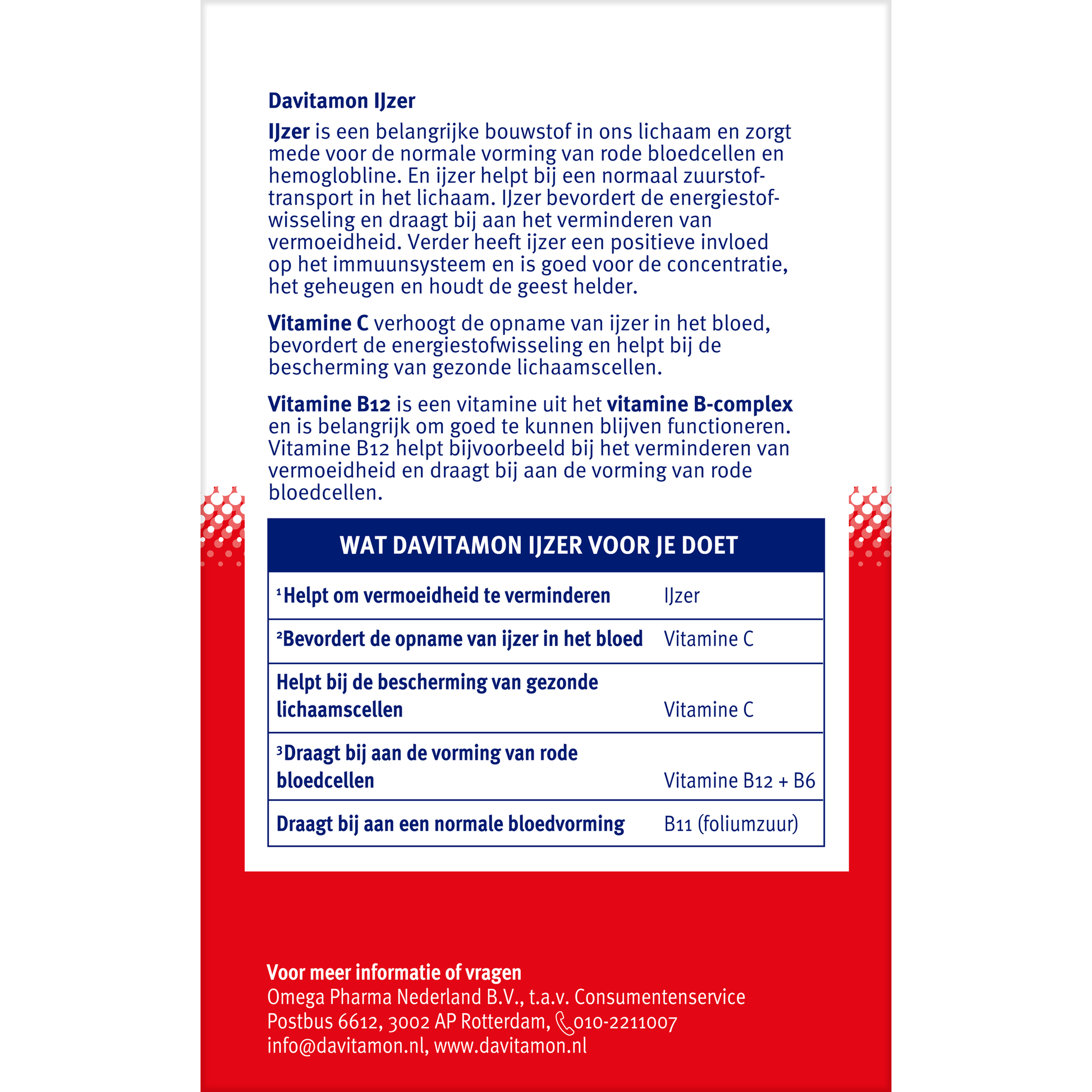 Davitamon IJzer met B12 33.00 Tabletten