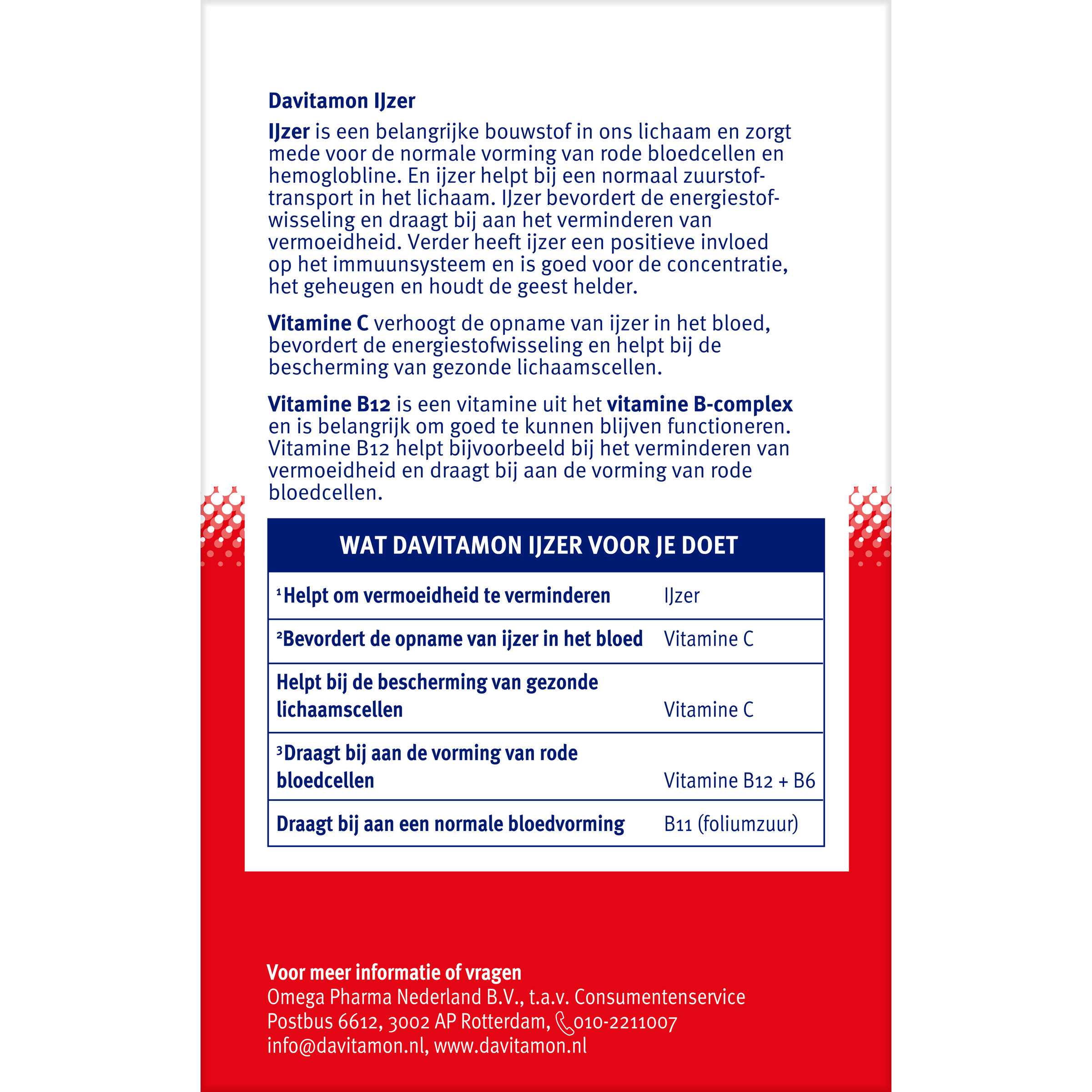 Davitamon IJzer met B12 33.00 Tabletten