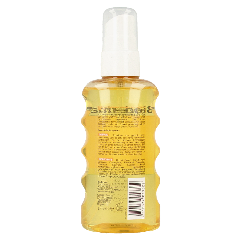 Biodermal Hydra plus transparante zonnespray SPF50 175 Milliliter