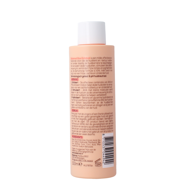 Biodermal Glow exfoliant parfumvrij 150 Milliliter