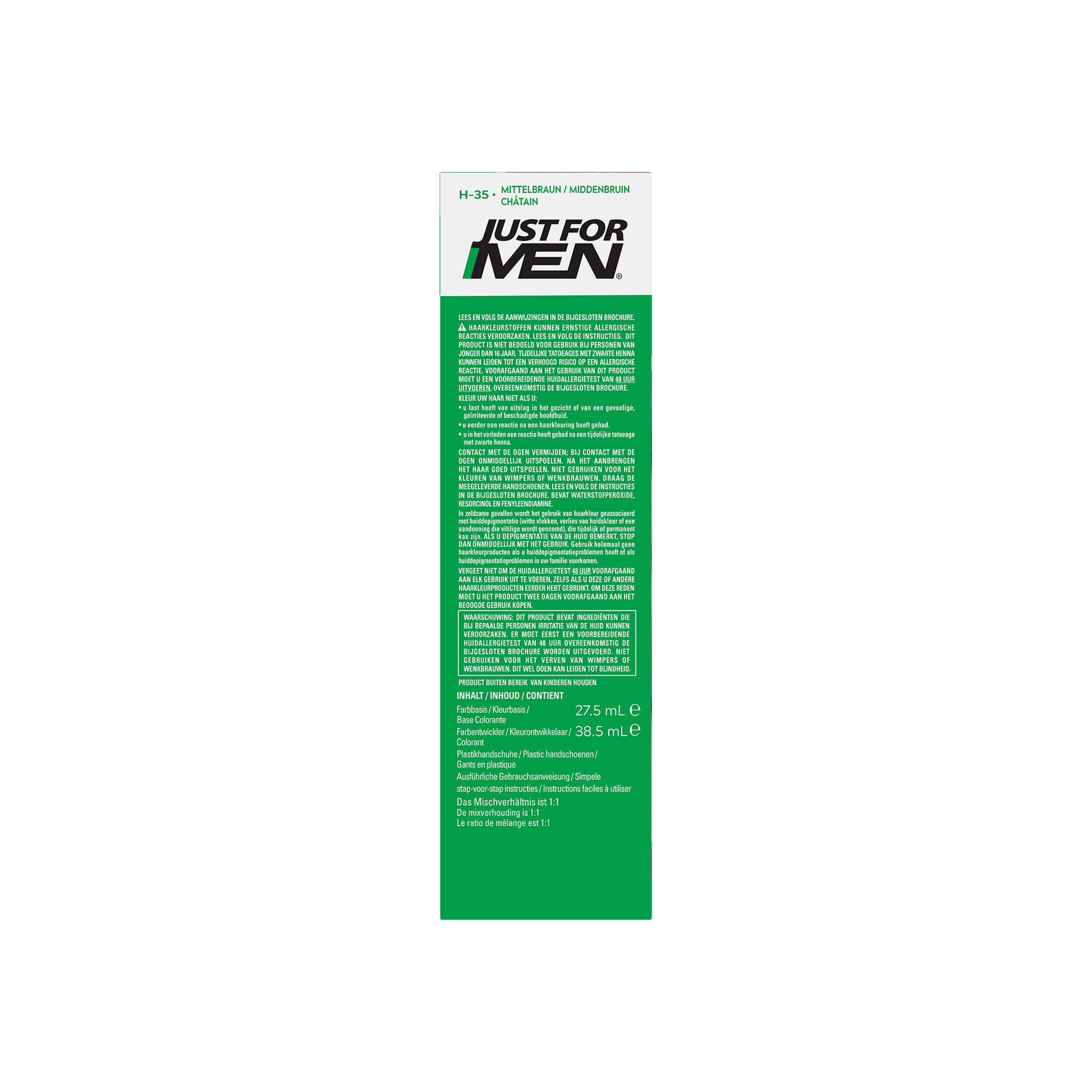 Just For Men Midden bruin H35 voorheen donker blond 2 x 30ml 1.00 Set