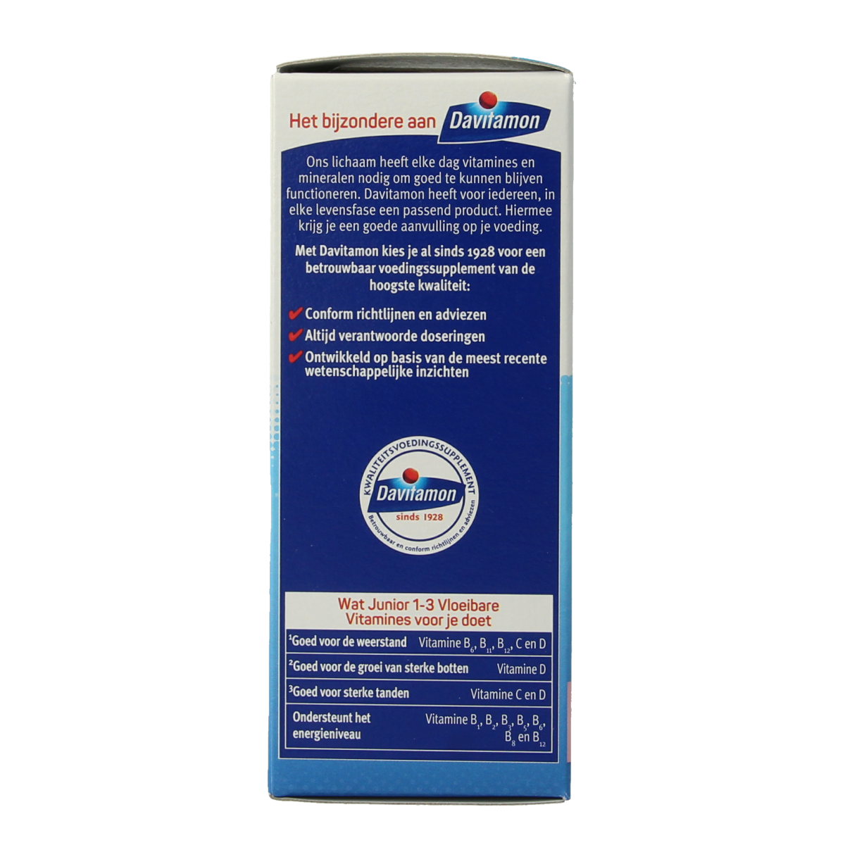 Davitamon Junior 1+ vloeibare vitamines framboos 100.00 Milliliter