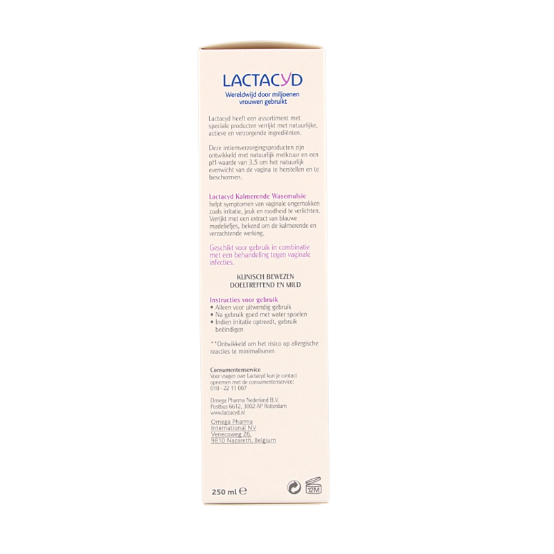 Lactacyd Wasemulsie kalmerend 250 Milliliter