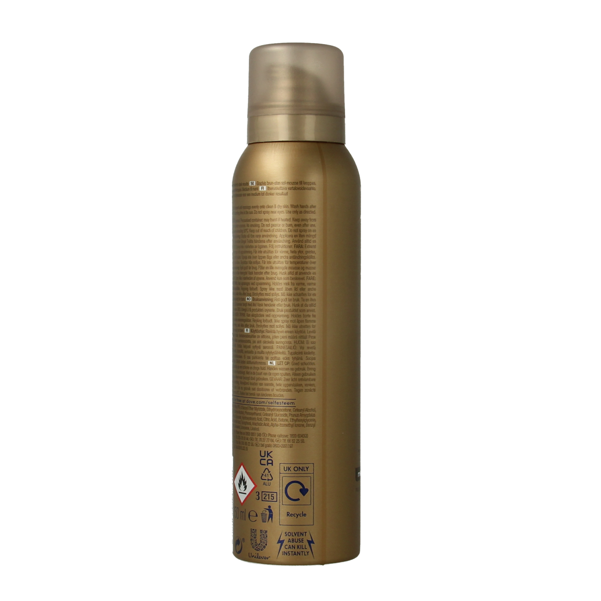 Dove Dermaspa body mousse tanning medium to dark 150.00 Milliliter