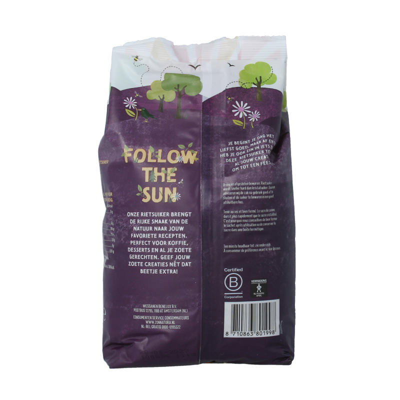Zonnatura Rietsuiker ruw 750 Gram