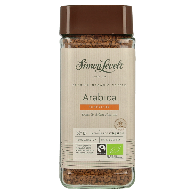 Simon Levelt Cafe organico Arabica instant bio 100 Gram