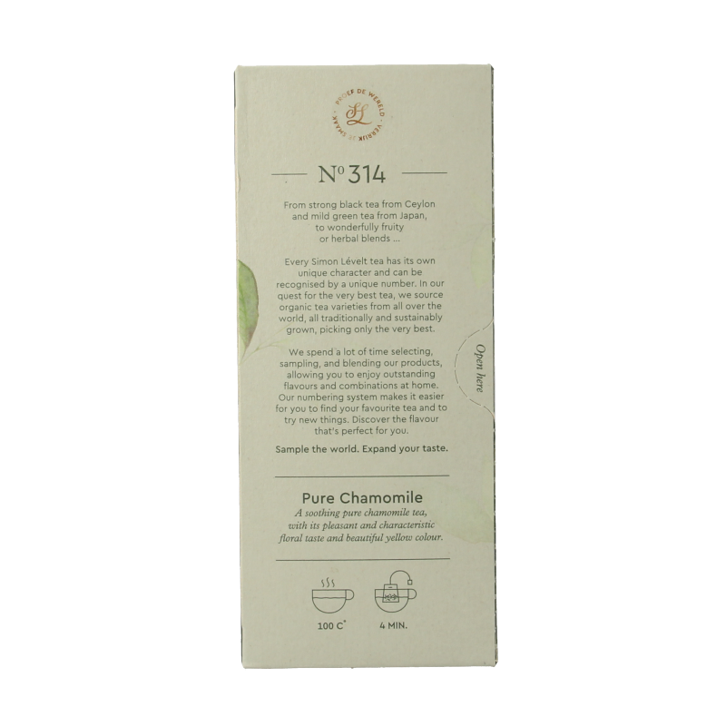 Simon Levelt Pure chamomile bio 20 Zakjes
