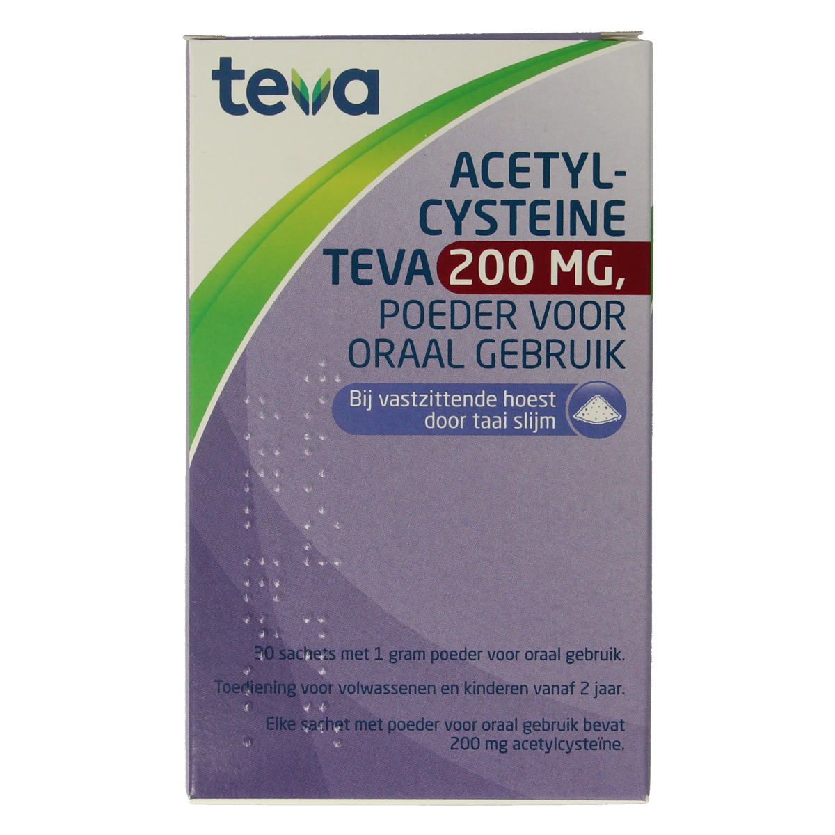 Teva Acetylcysteine 200mg poeder 30.00 Sachets