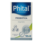 Phital Probiotica dagelijks 60.00 Vegetarische capsules