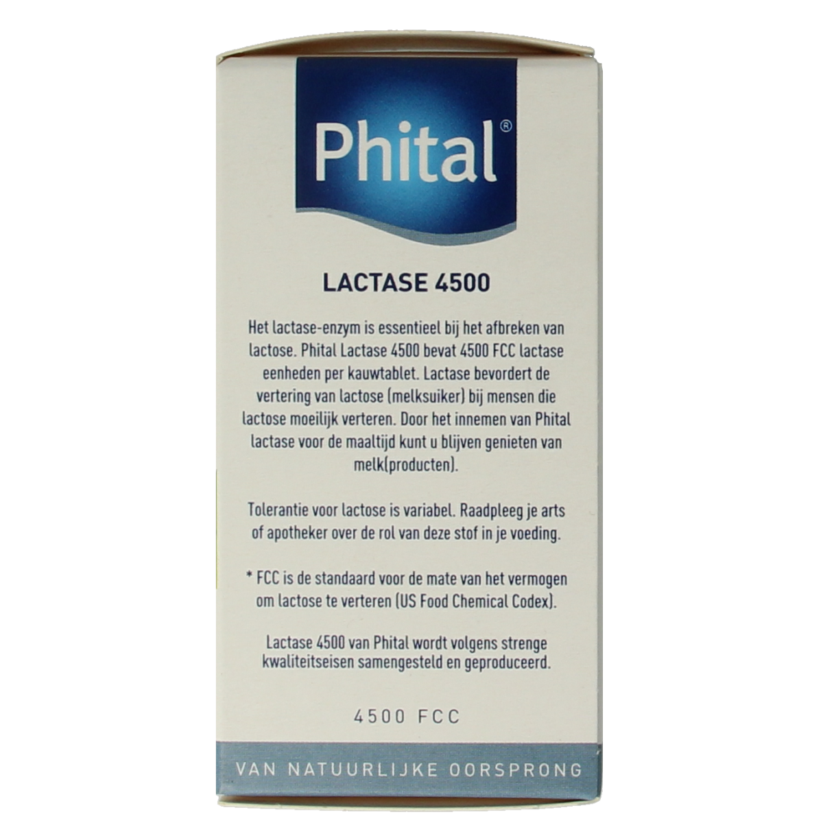 Phital Lactase 4500 50.00 Kauwtabletten