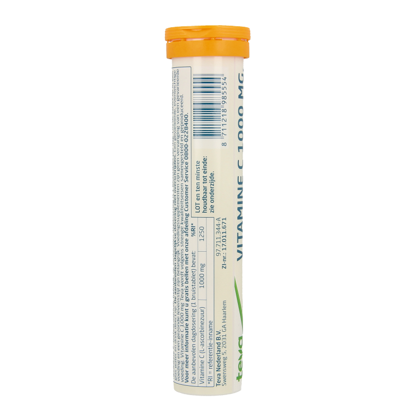 Teva Vitamine C 1000mg bruistabletten 20 Tabletten