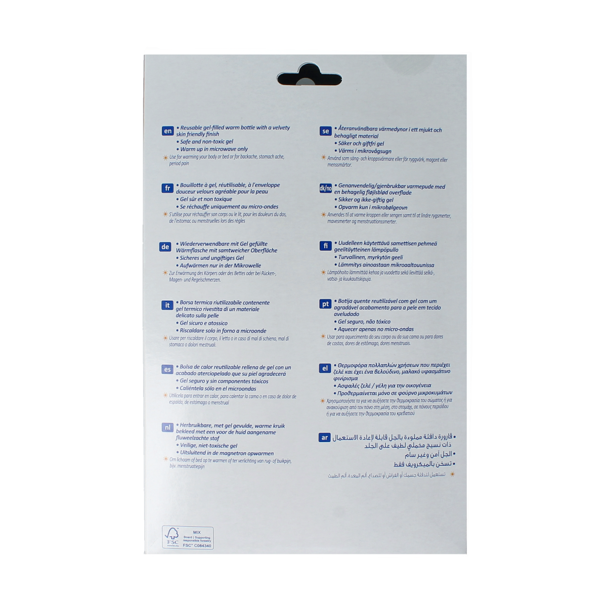 Nexcare Cold hot kruik traditioneel fluweel gevuld met gel 1.00 Stuks