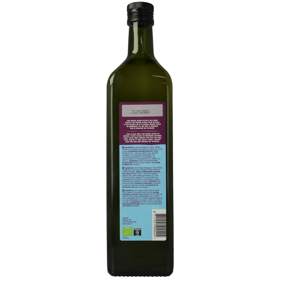 Your Organic Nature Olijfolie mild bio 1000.00 Milliliter