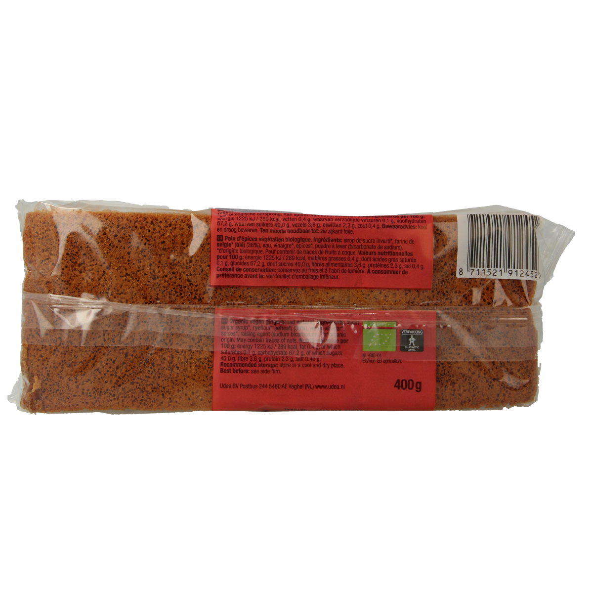 Your Organic Nature Ontbijtkoek naturel bio 400.00 Gram