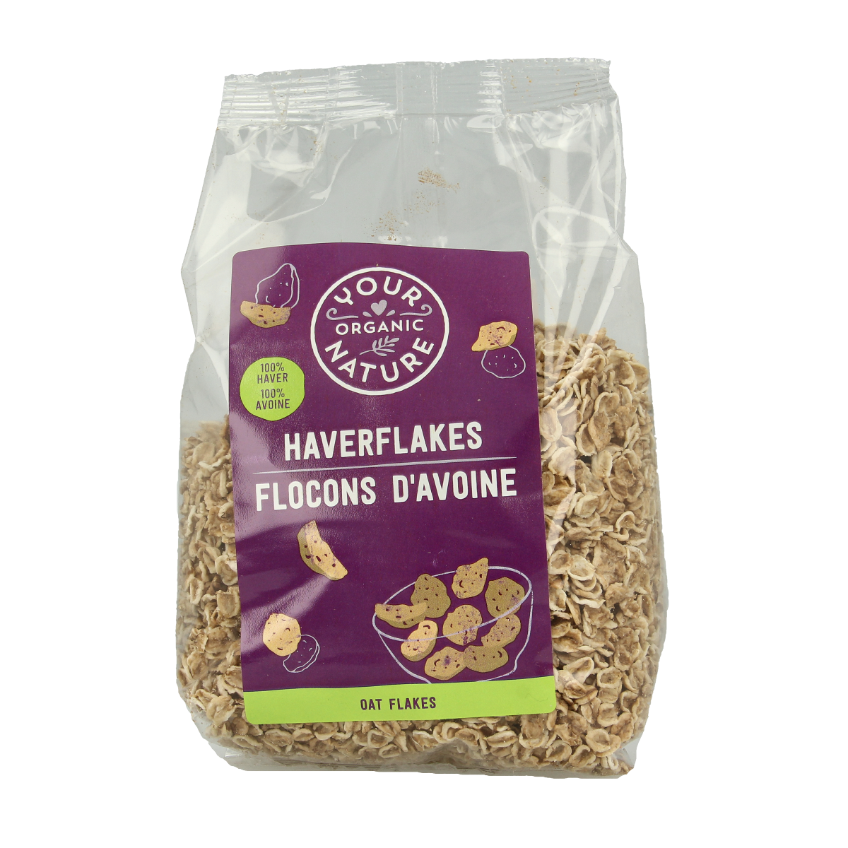 Your Organic Nature Haverflakes bio 250.00 Gram