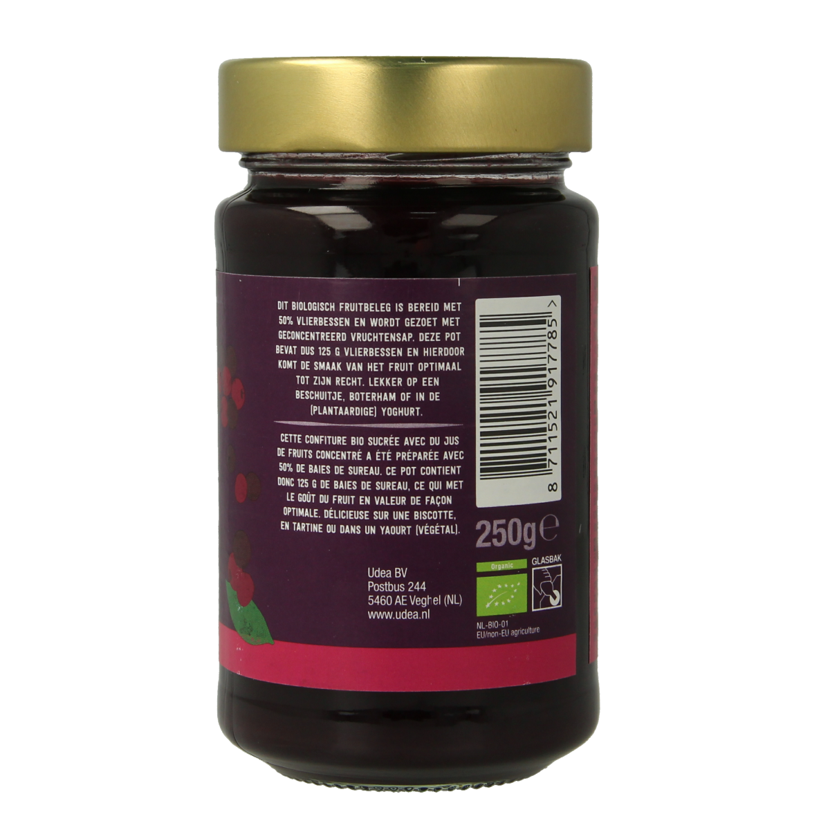 Your Organic Nature Fruit beleg vlierbes bio 250.00 Gram