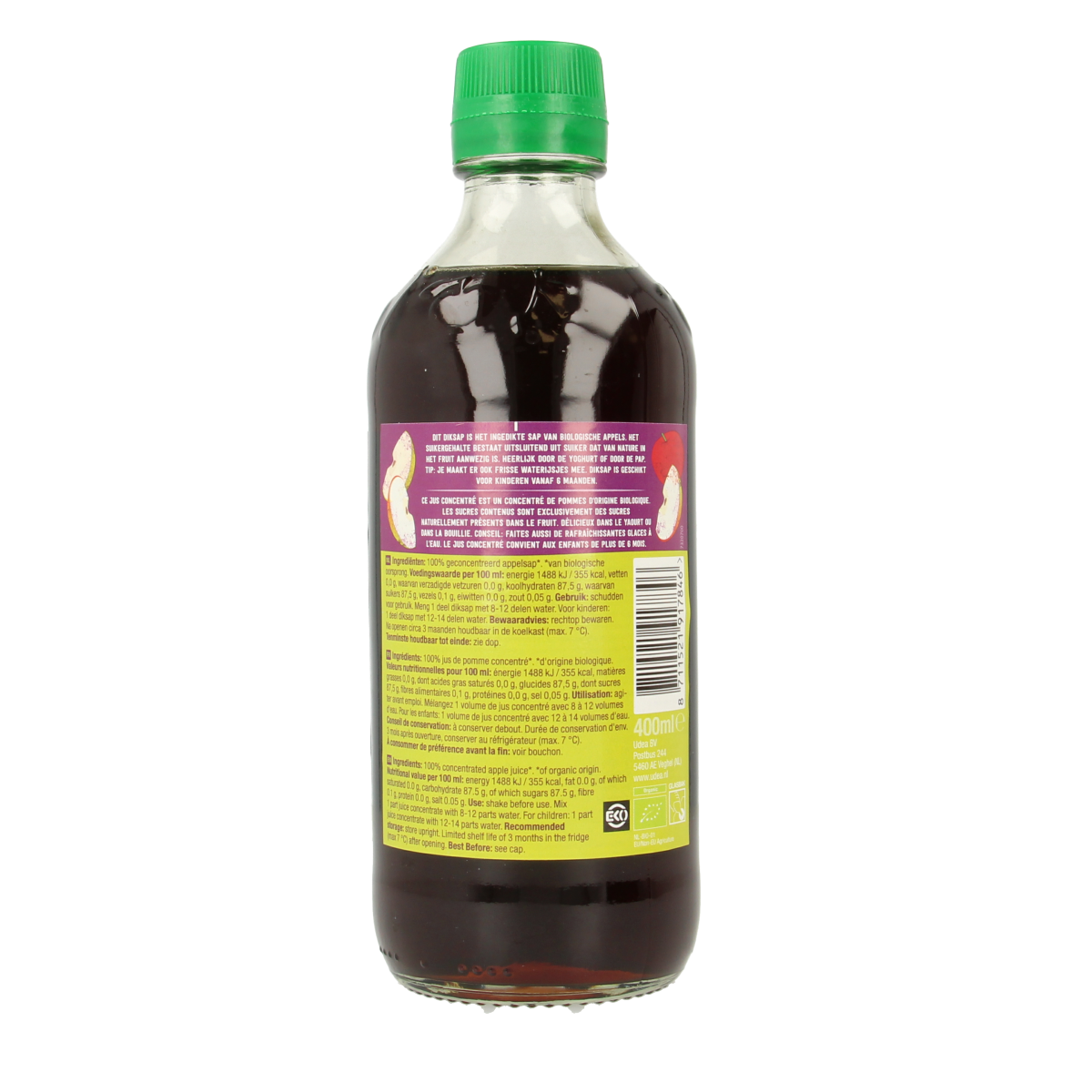 Your Organic Nature Diksap appel bio 400.00 Milliliter
