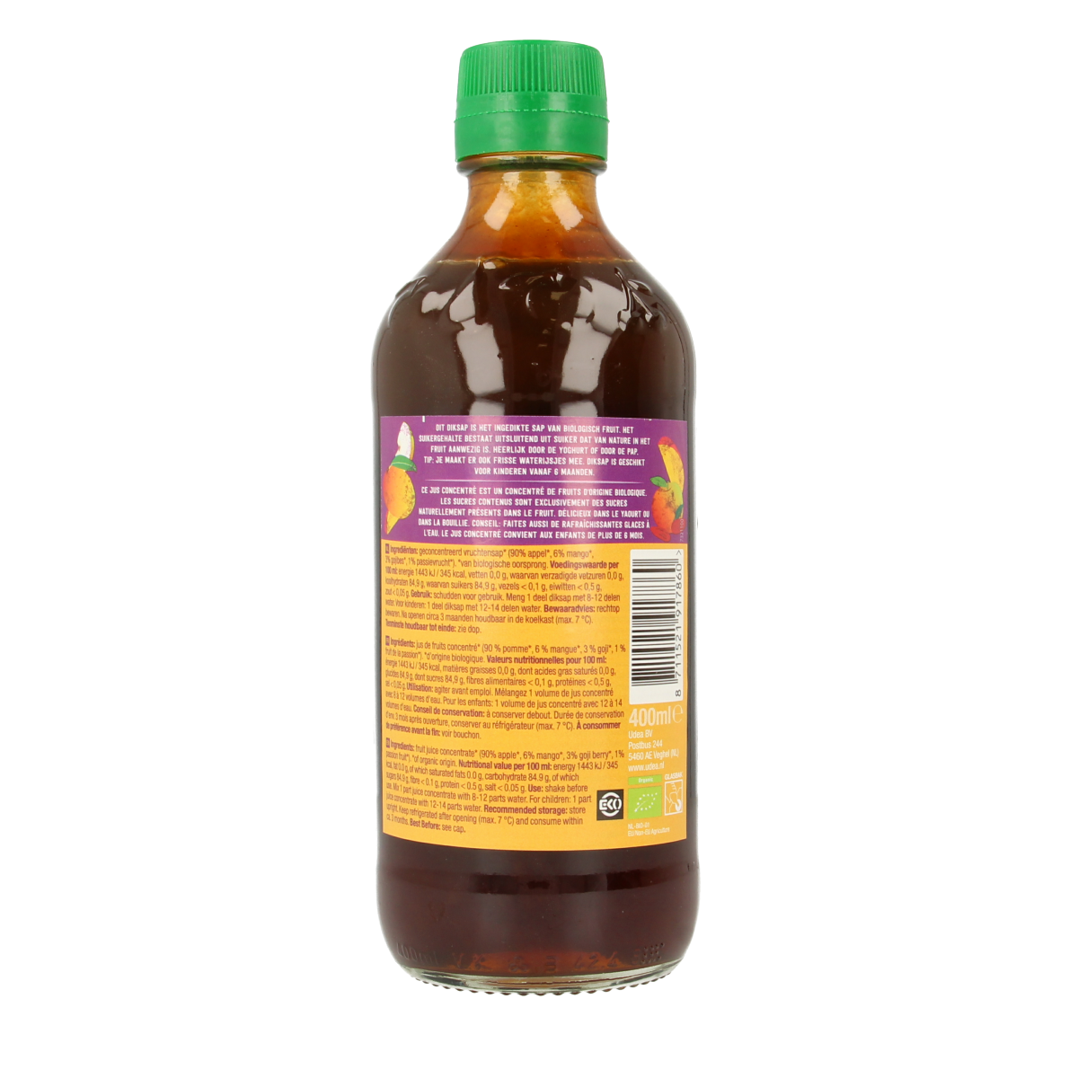 Your Organic Nature Diksap appel mango goji bio 400.00 Milliliter
