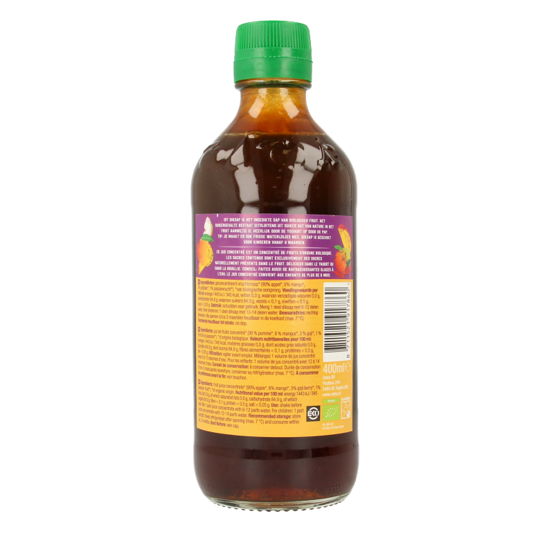 Your Organic Nature Diksap appel mango goji bio 400 Milliliter