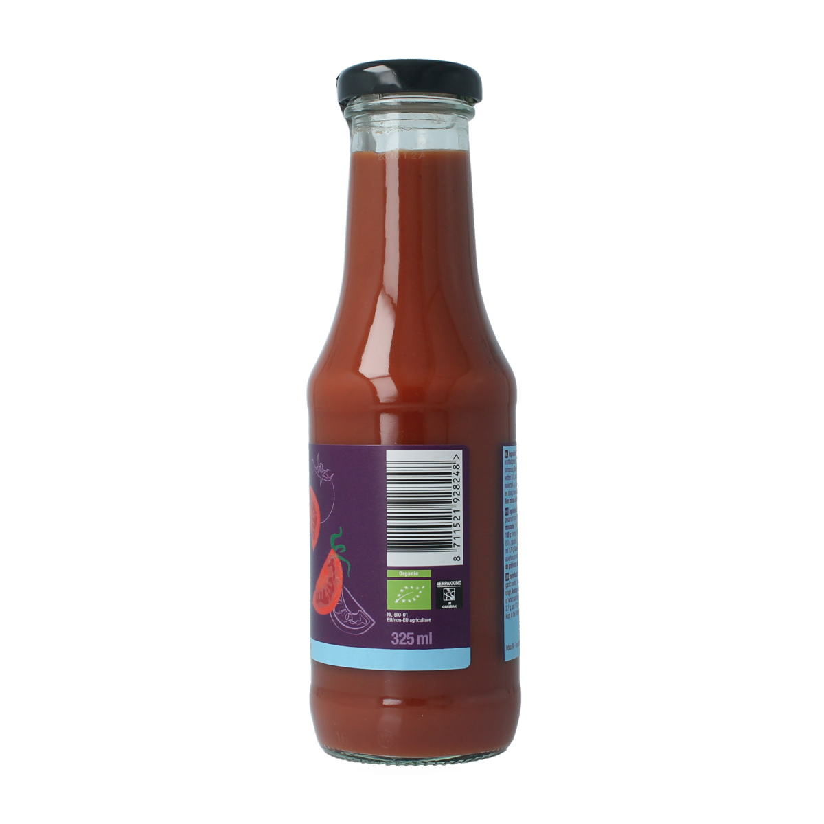 Your Organic Nature Tomatenketchup ongezouten bio 325.00 Milliliter