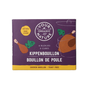 Your Organic Nature Kippenbouillonblokjes helder zonder gist bio 6 Stuks