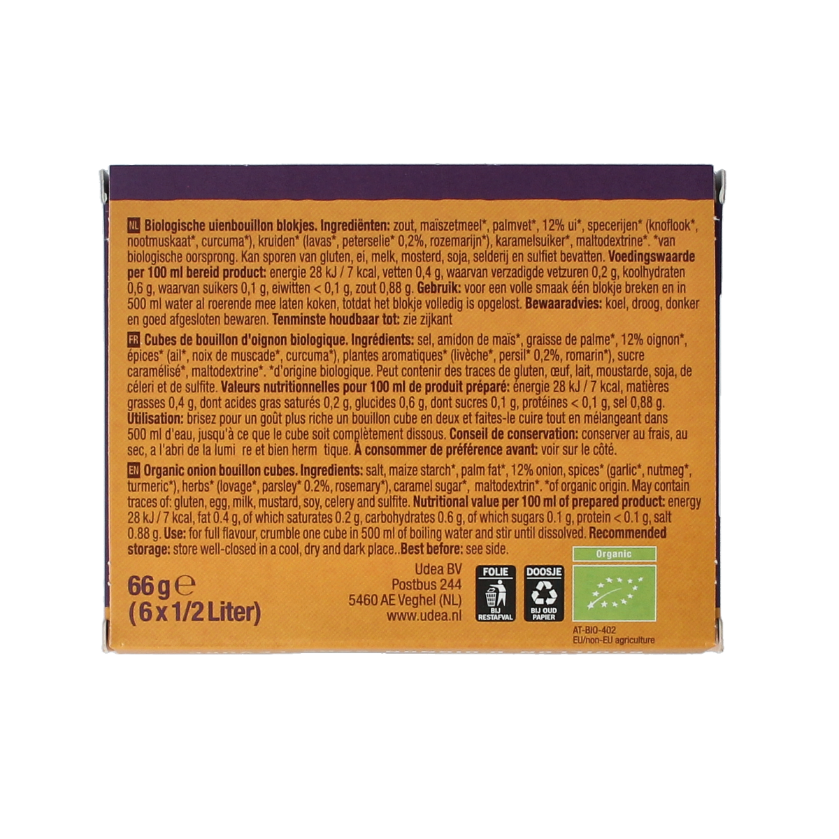 Your Organic Nature Uienbouillon zonder gist bio 6.00 Stuks