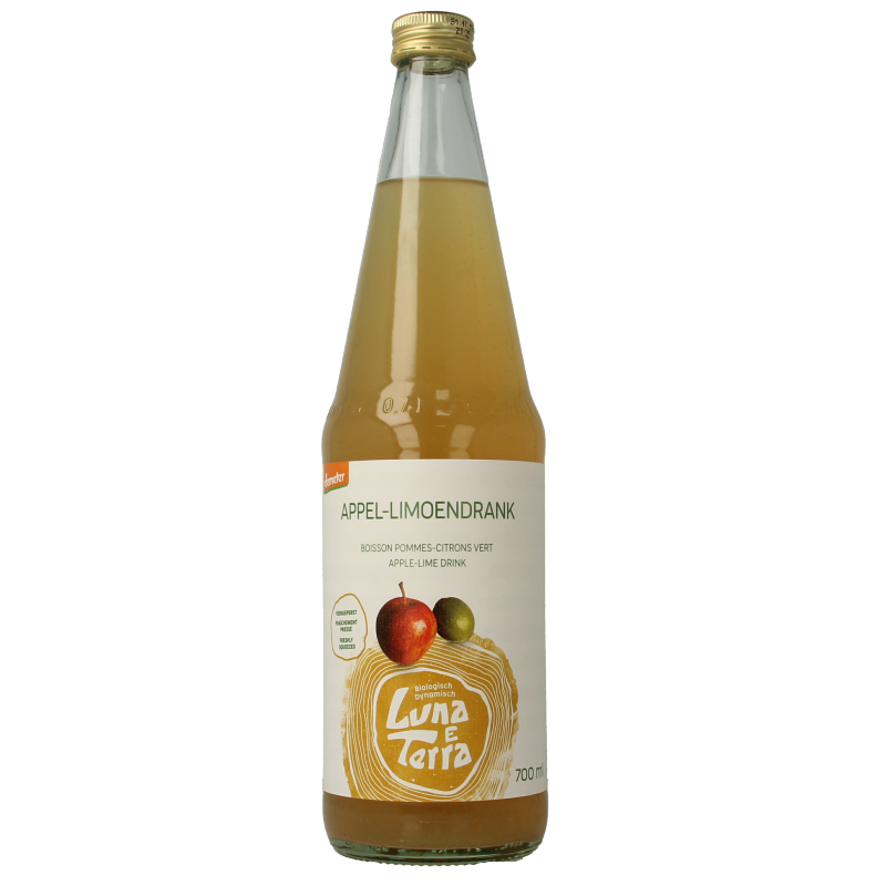 Luna E Terra Appel-limoendrank demeter bio 700 Milliliter