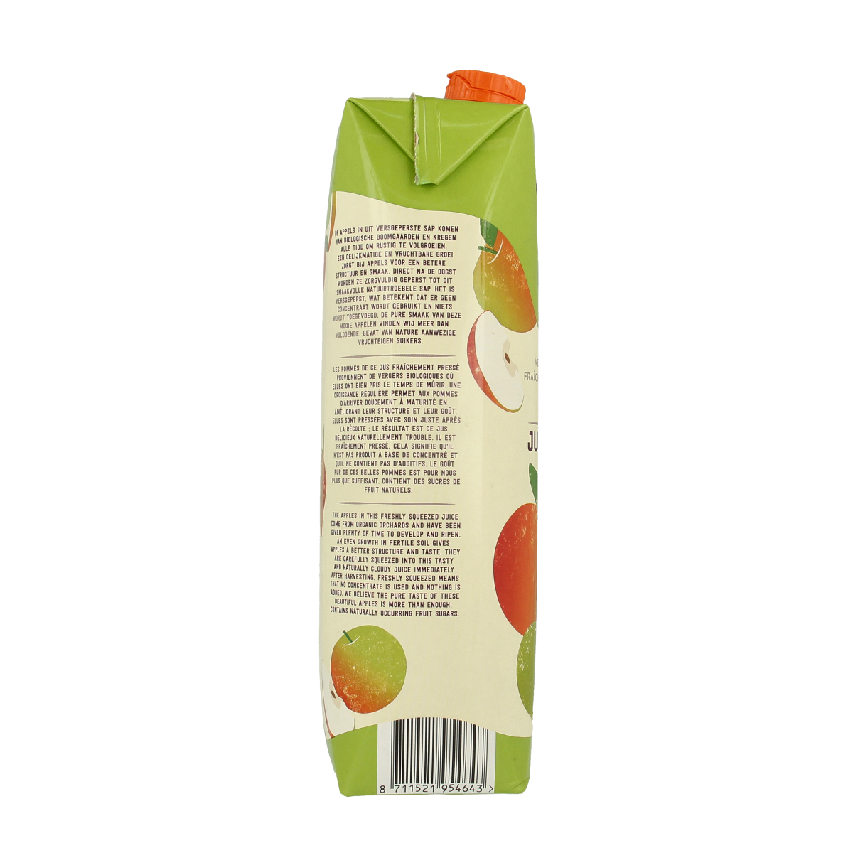 Your Organic Nature Appelsap vers geperst bio 1.00 Liter