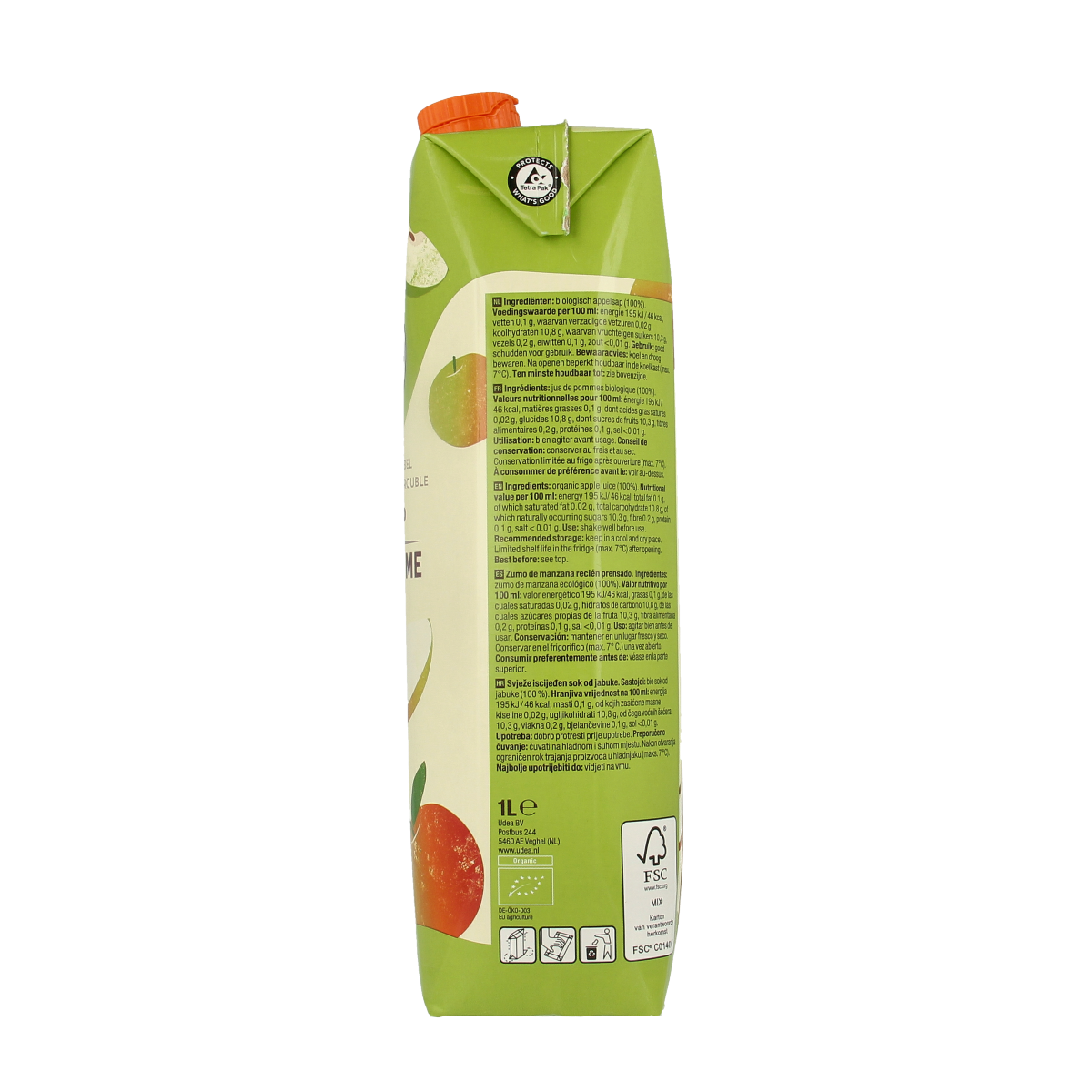 Your Organic Nature Appelsap vers geperst bio 1.00 Liter