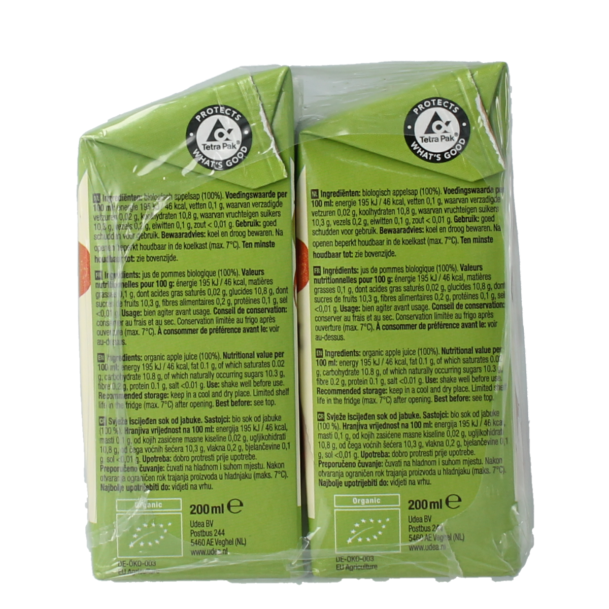 Your Organic Nature Appelsap 200ml bio 6.00 Stuks