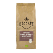 Biocafe Filterkoffie espresso dark roast bio 250 Gram
