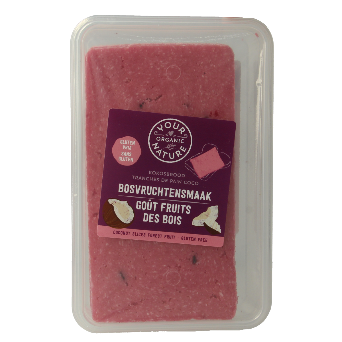Your Organic Nature Kokosbrood bosvruchten bio 225.00 Gram