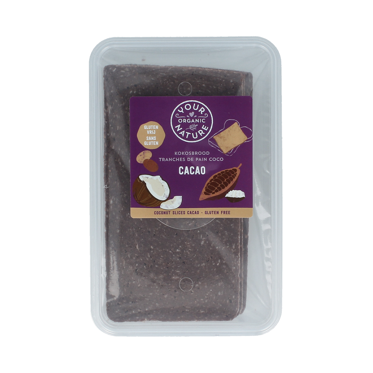 Your Organic Nature Kokosbrood cacao bio 225.00 Gram
