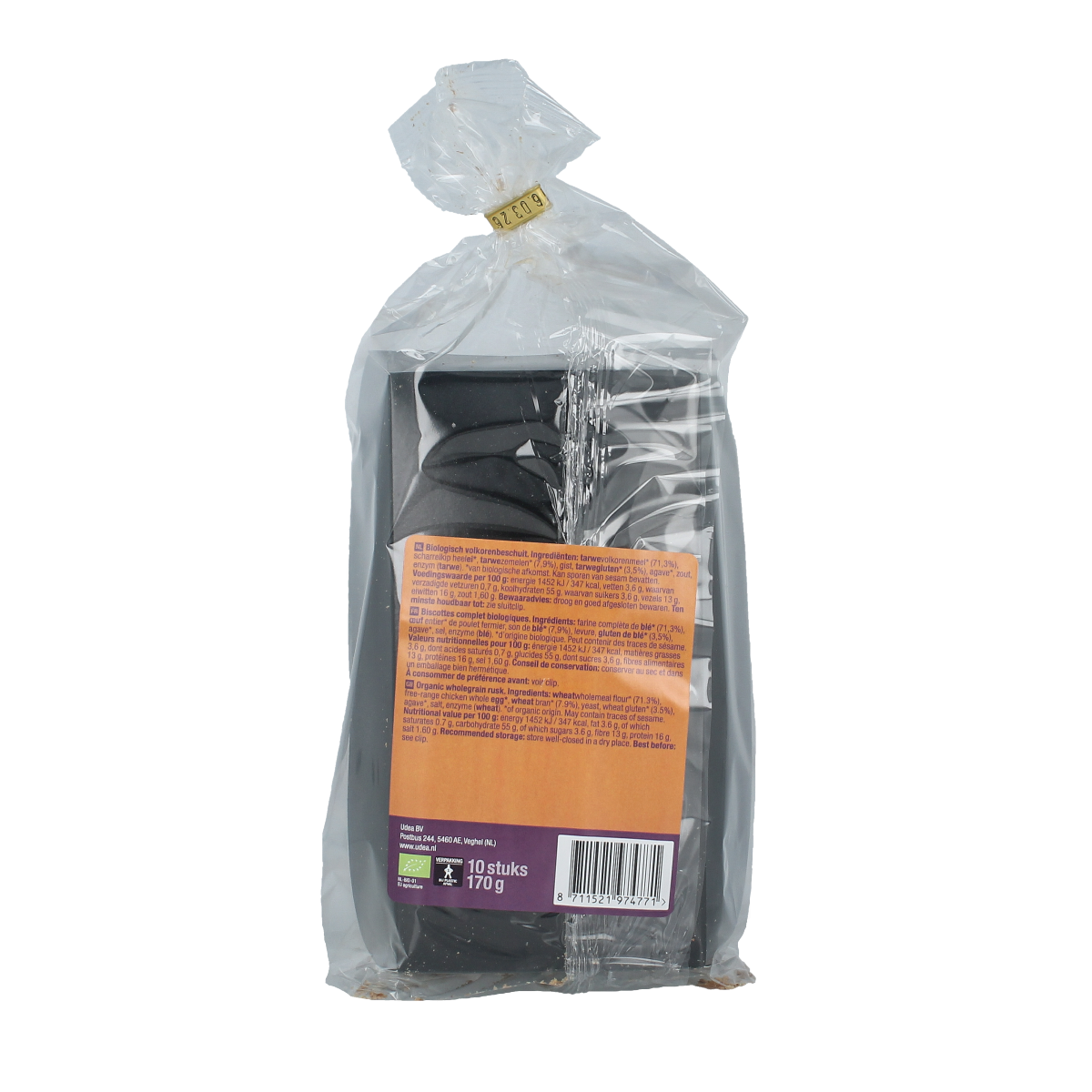 Your Organic Nature Beschuit volkoren bio 10.00 Stuks