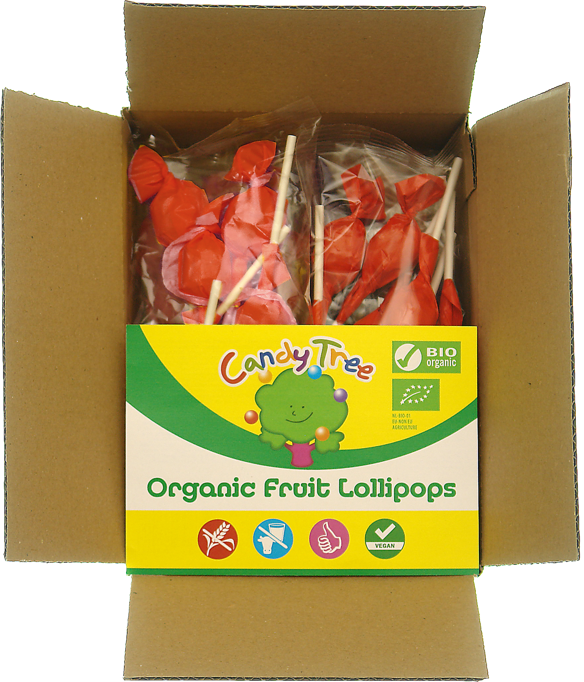 Candy Tree Aardbeiknotsen navul bio 42.00 Stuks