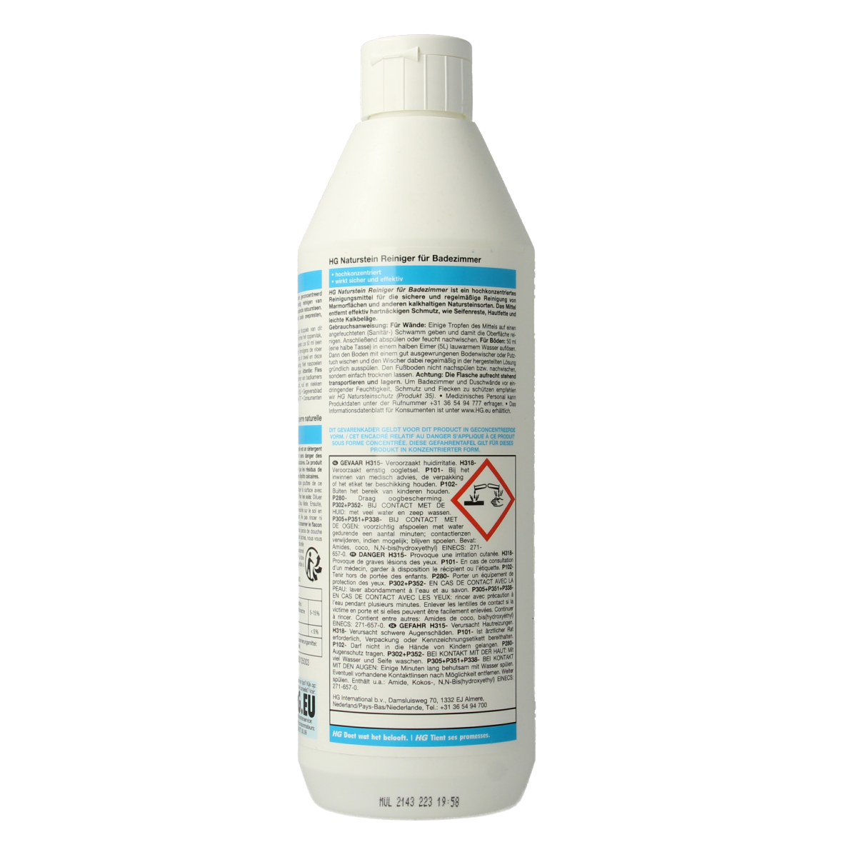 HG Natuursteen badkamer reiniger 500.00 Milliliter