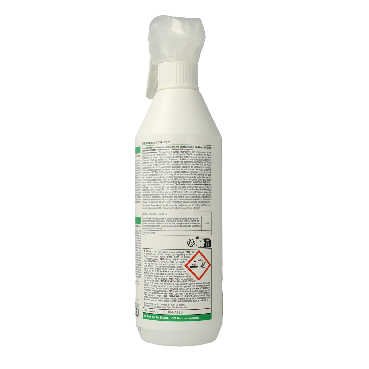 HG Zonnescherm reiniger 500.00 Milliliter